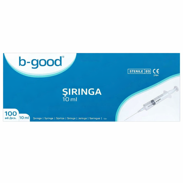 B-Good Enjektör 10 cc 3 Parça Yeşil 100'lü